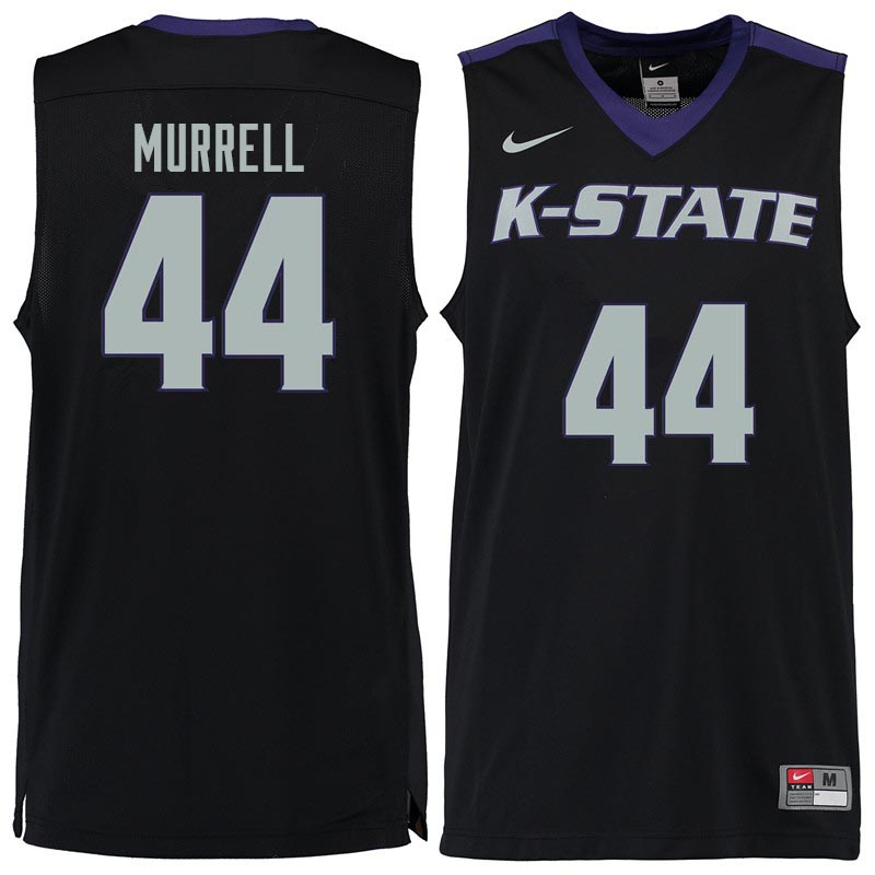 Men #44 Willie Murrell Kansas State Wildcats College Basketball Jerseys Sale-Black - Click Image to Close